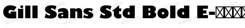 Gill Sans Std Bold E字体转换